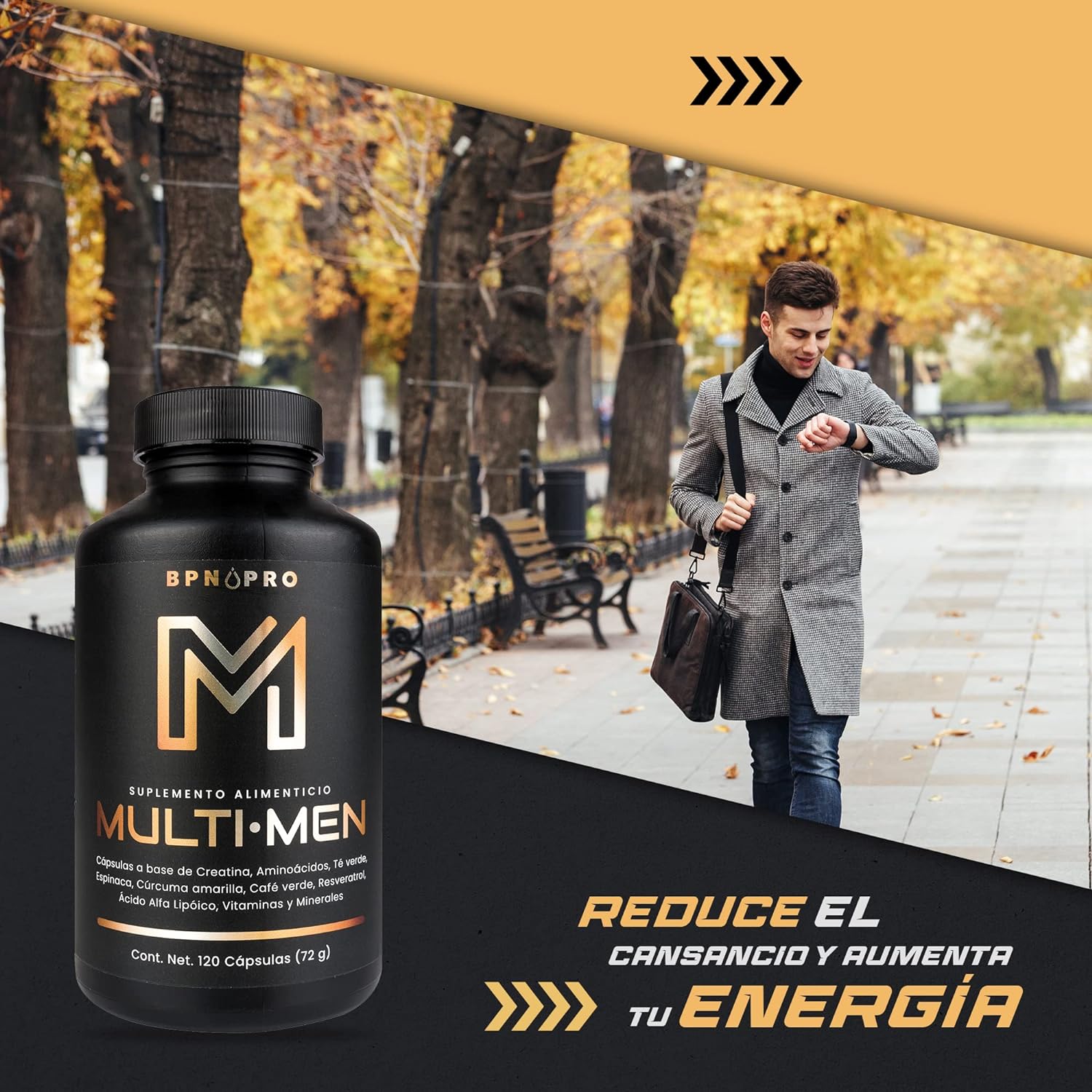 Multivitaminico Vitaminas Para Hombre Energia Adulto Bpn Pro