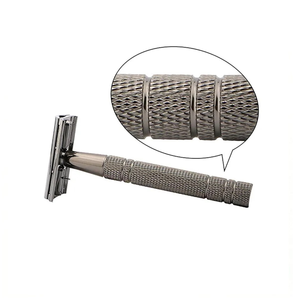 Rastrillo maquinilla afeitar hojas soporte ecológico seguridad doble filo metálico grado medico