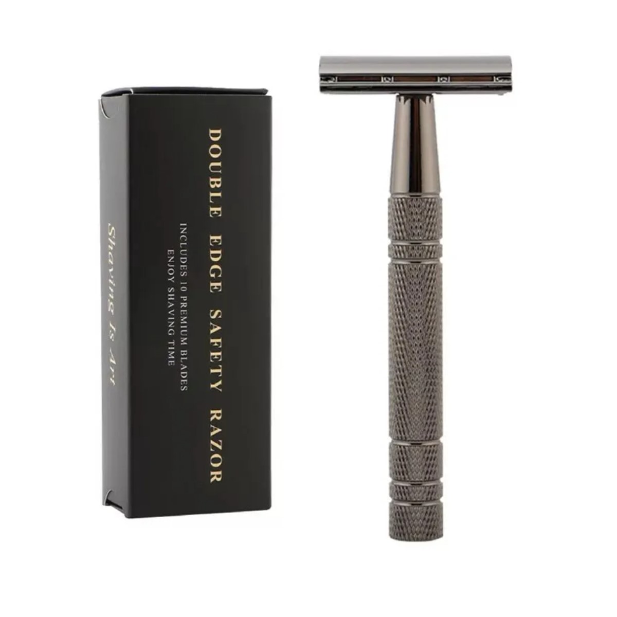 Rastrillo maquinilla afeitar hojas soporte ecológico seguridad doble filo metálico grado medico