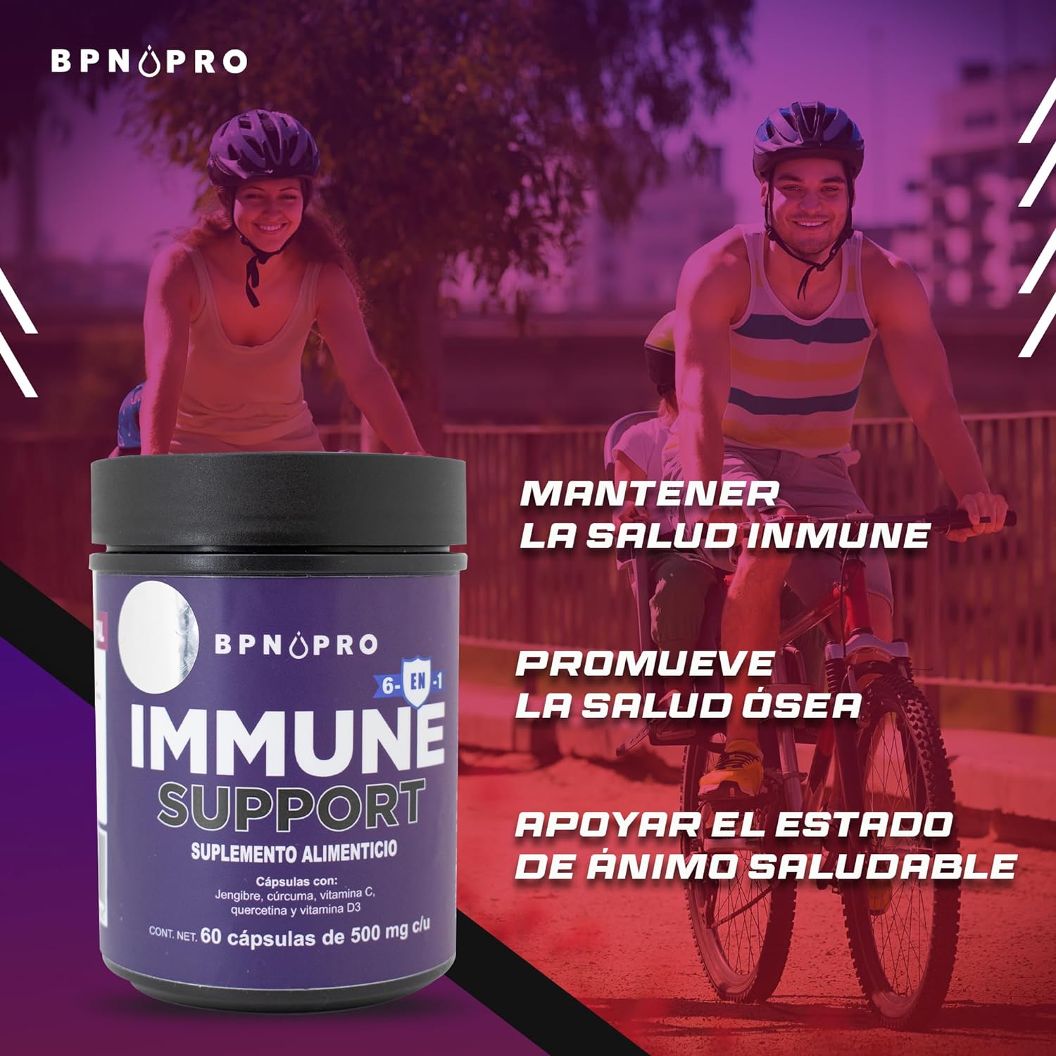 Vitamina C Curcuma Zinc Vitamina D3 Quercetina Jengibre Bpn