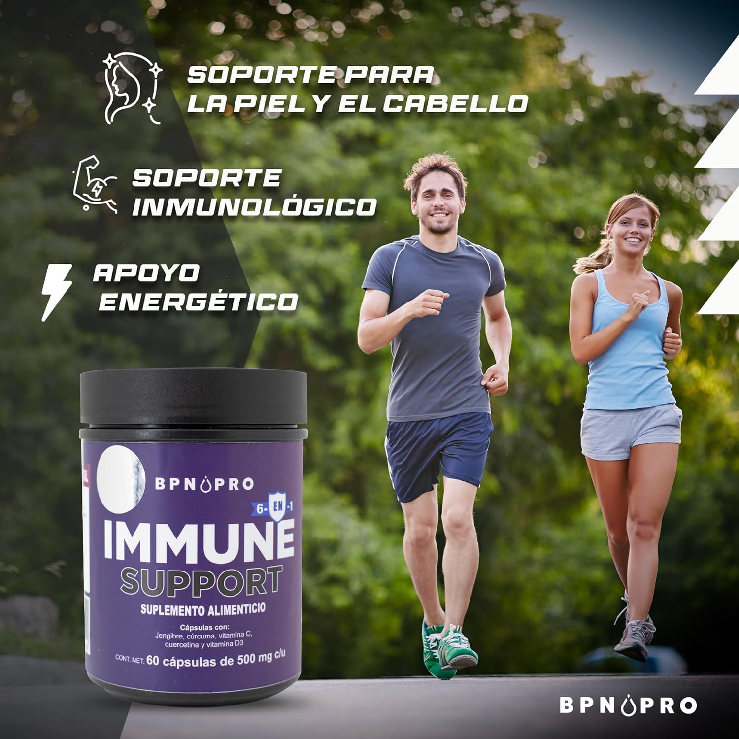 Vitamina C Curcuma Zinc Vitamina D3 Quercetina Jengibre Bpn