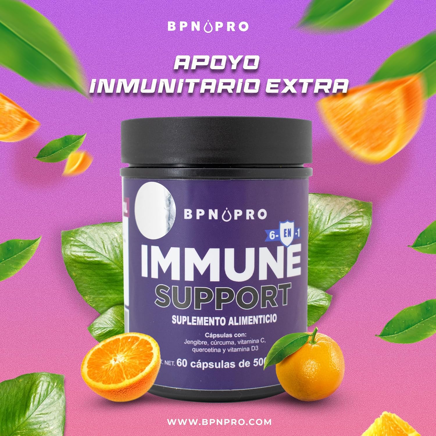 Vitamina C Curcuma Zinc Vitamina D3 Quercetina Jengibre Bpn