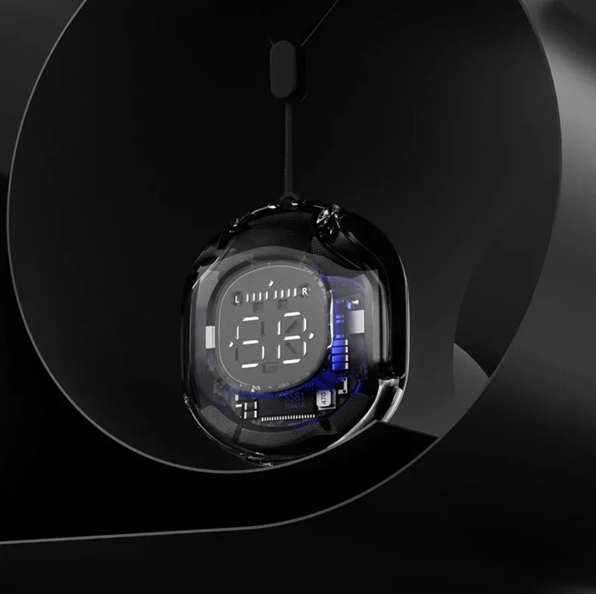 Audífonos negro auriculares inalámbricos TWS Bluetooth deportivos juegos reducción de ruido táctil