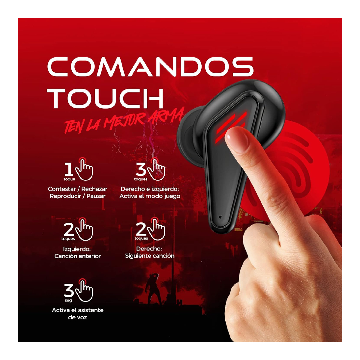 Audifonos Gamer BINDEN Dark Warrior K98.