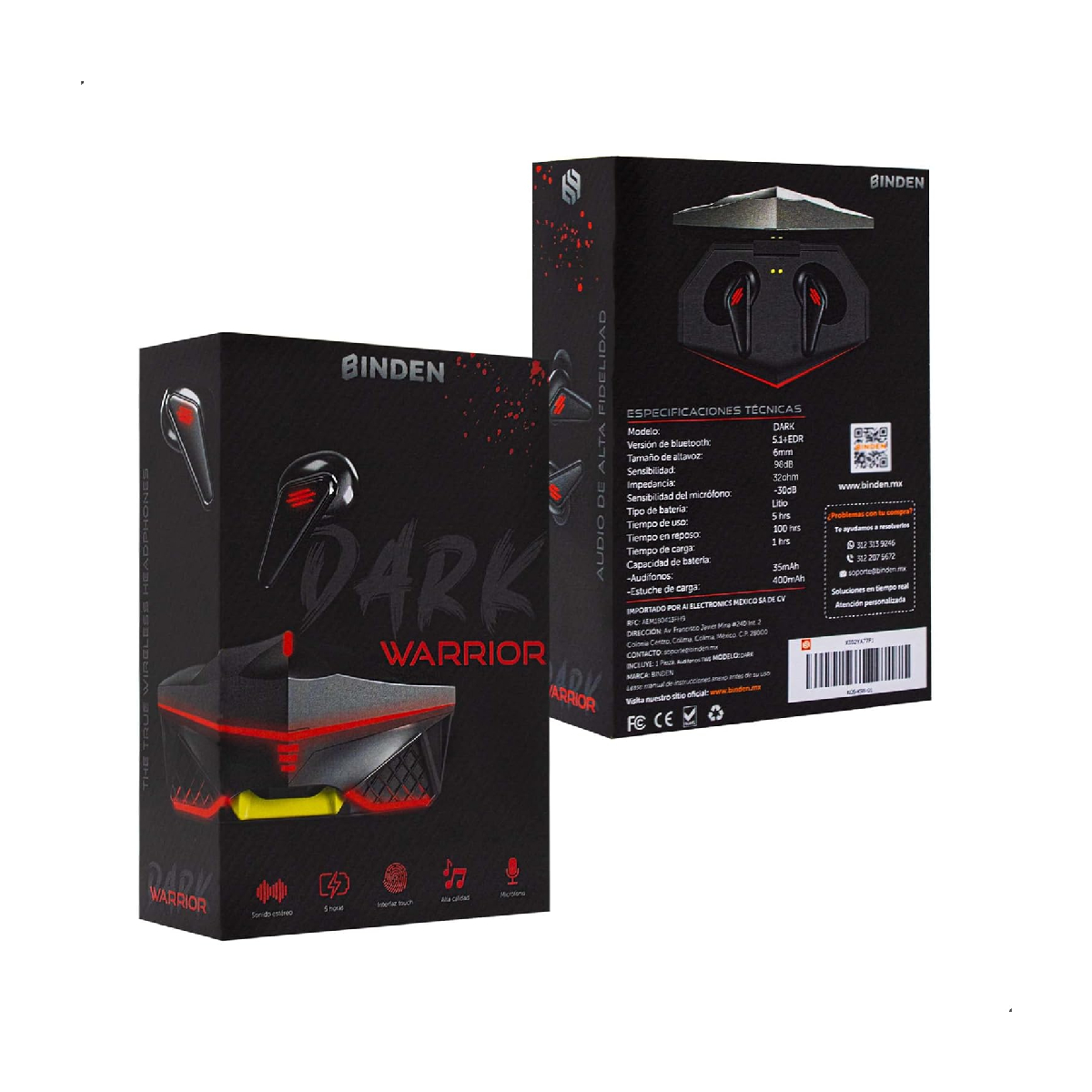 Audifonos Gamer BINDEN Dark Warrior K98.