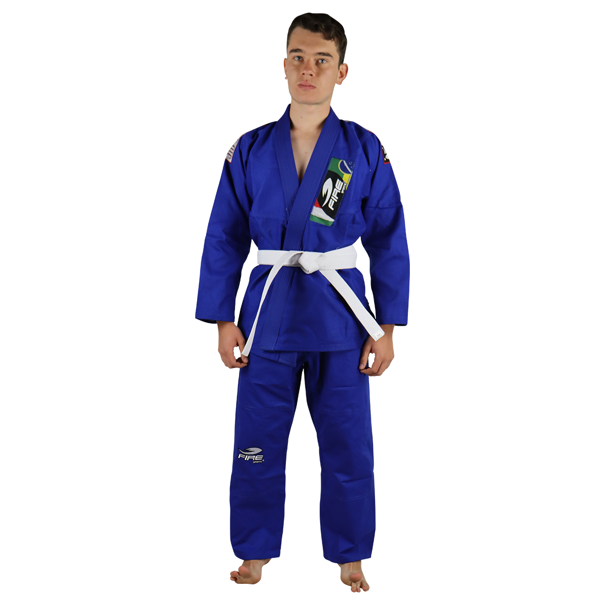 Gi Kimono Fire Sports Traje de Jiu Jitsu Brasileño Unisex Juvenil/Adulto 550g 