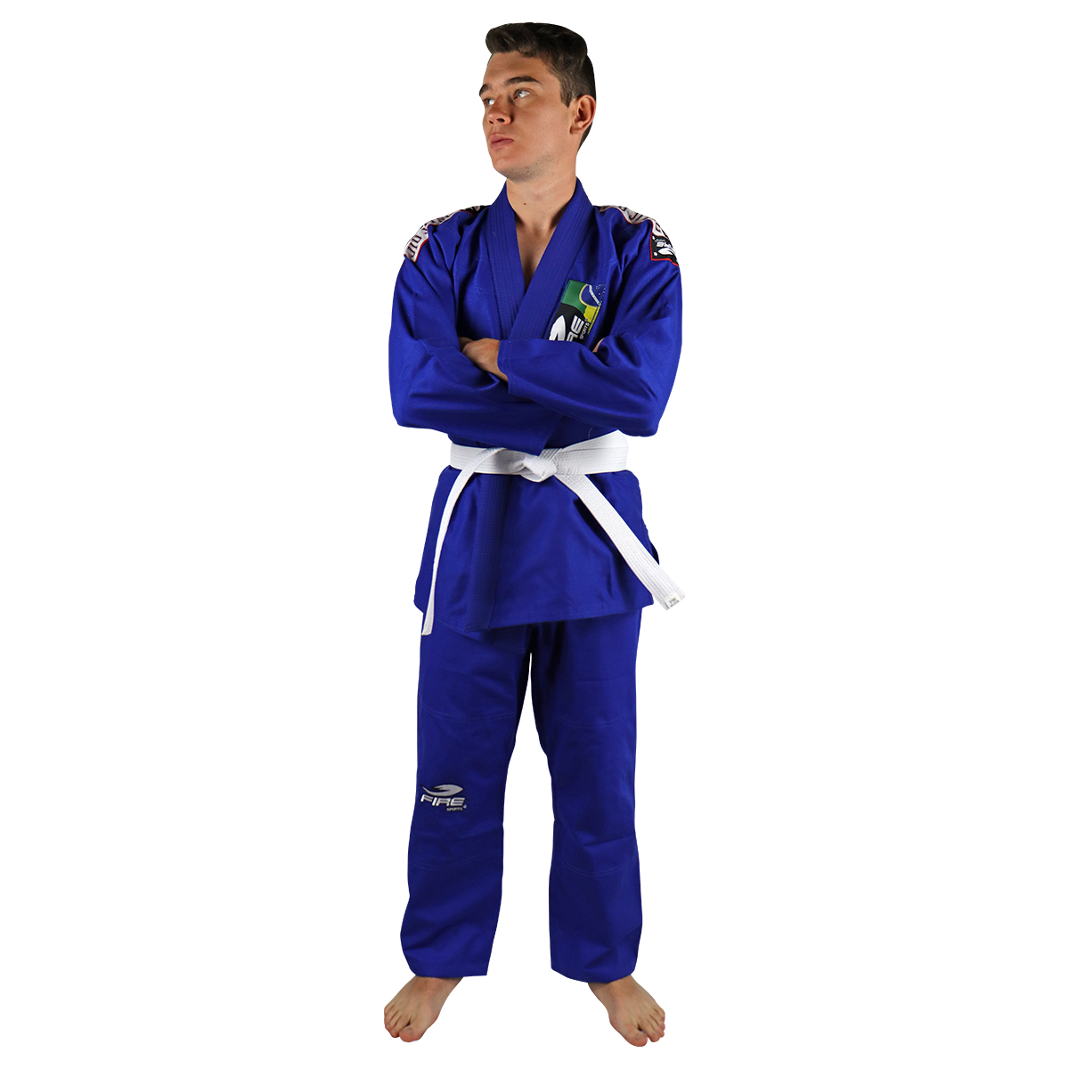 Gi Kimono Fire Sports Traje de Jiu Jitsu Brasileño Unisex Juvenil/Adulto 550g 