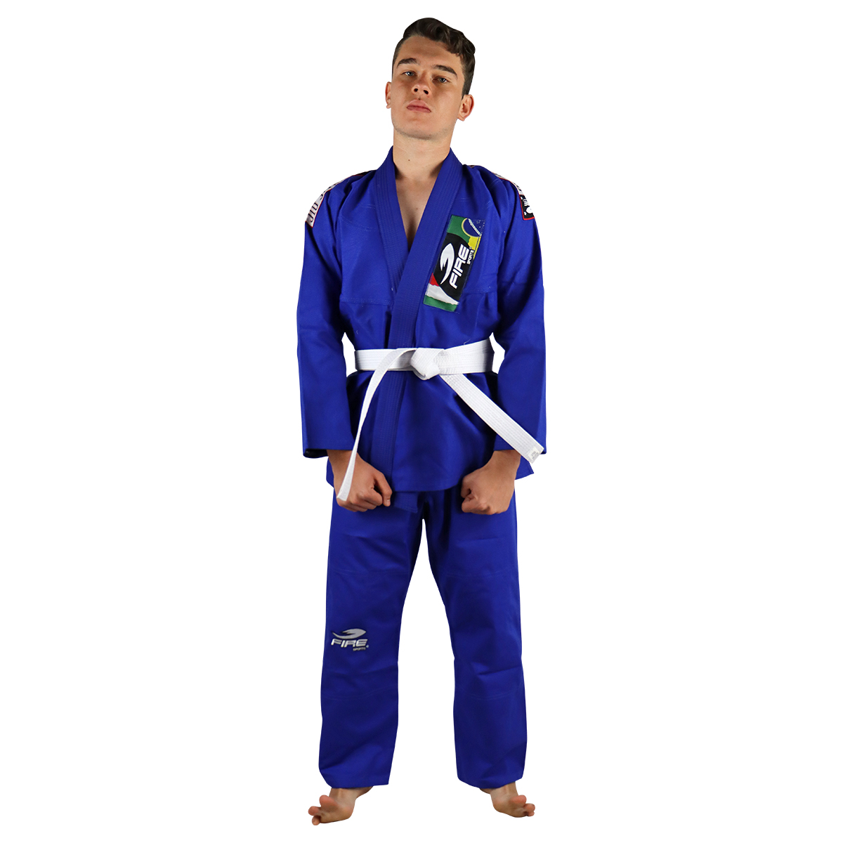 Gi Kimono Fire Sports Traje de Jiu Jitsu Brasileño Unisex Juvenil/Adulto 550g 