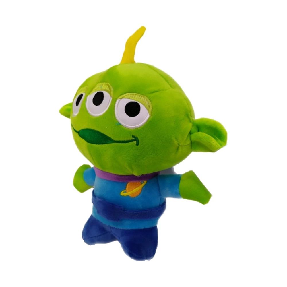 Peluche Marcianito Verde Detalles Bordados 22 Cm