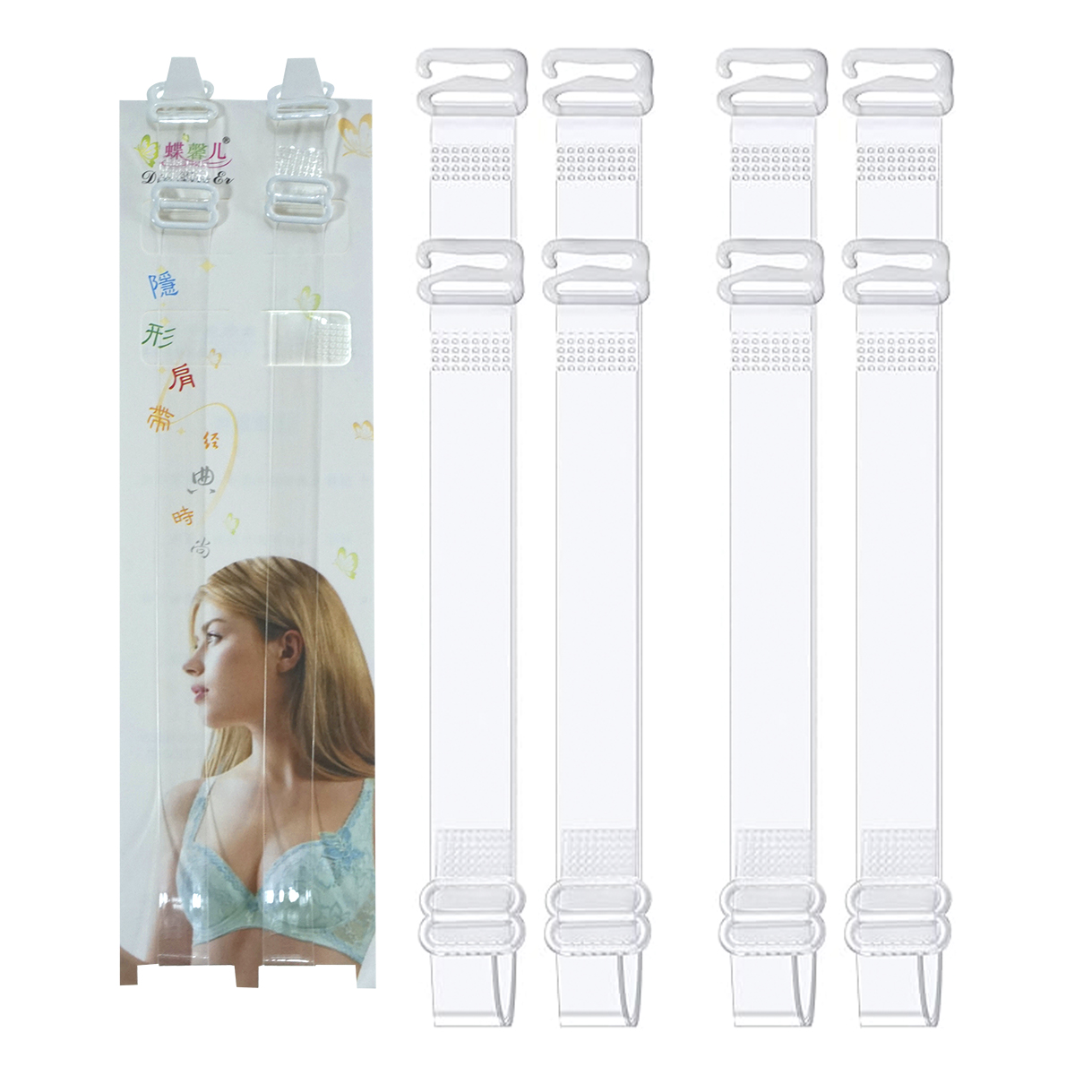 Tirantes Transparentes Ajustables Para Brasier Dos Pares .