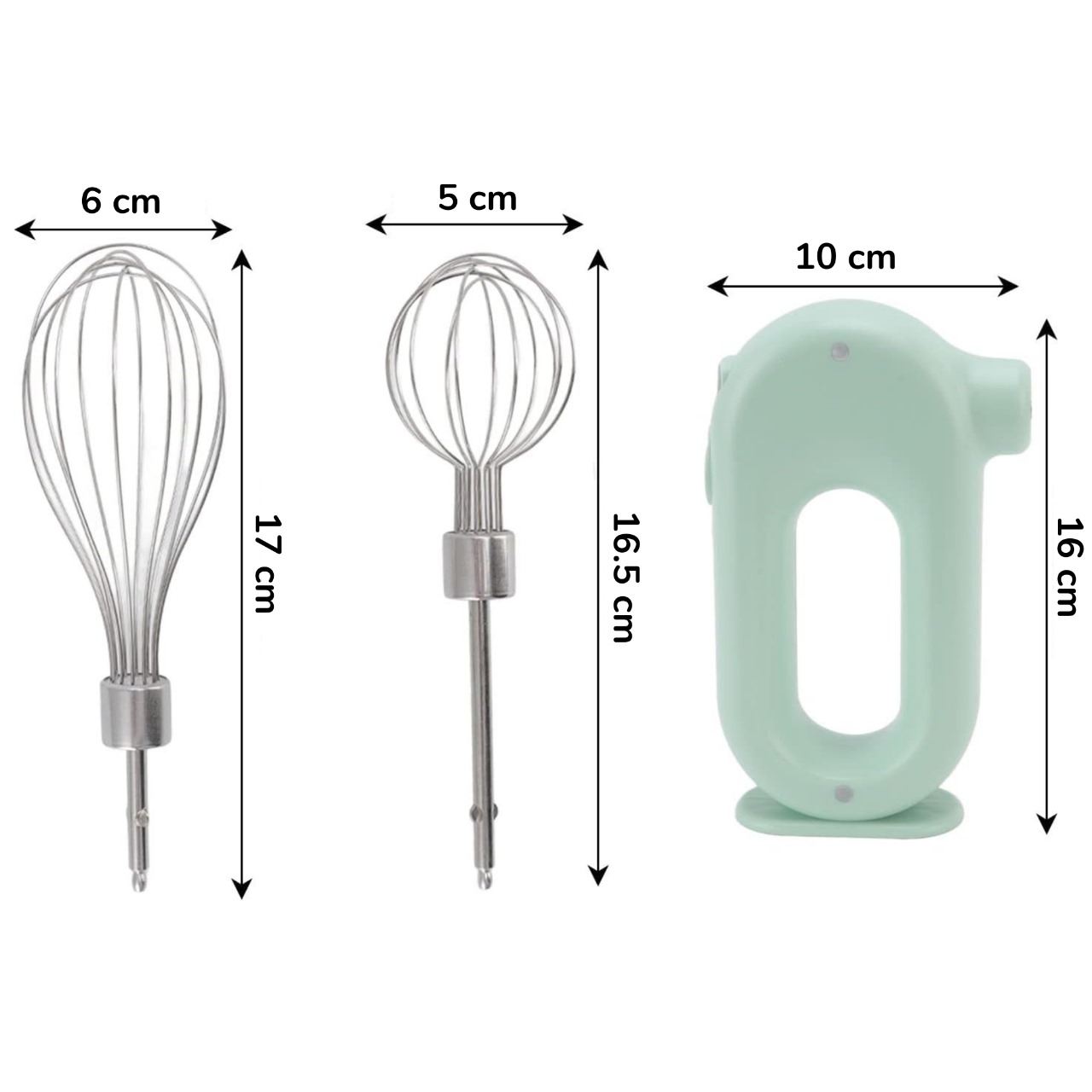 Mini Batidora De Mano Eléctrica Inalámbrica Recargable Usb Verde.