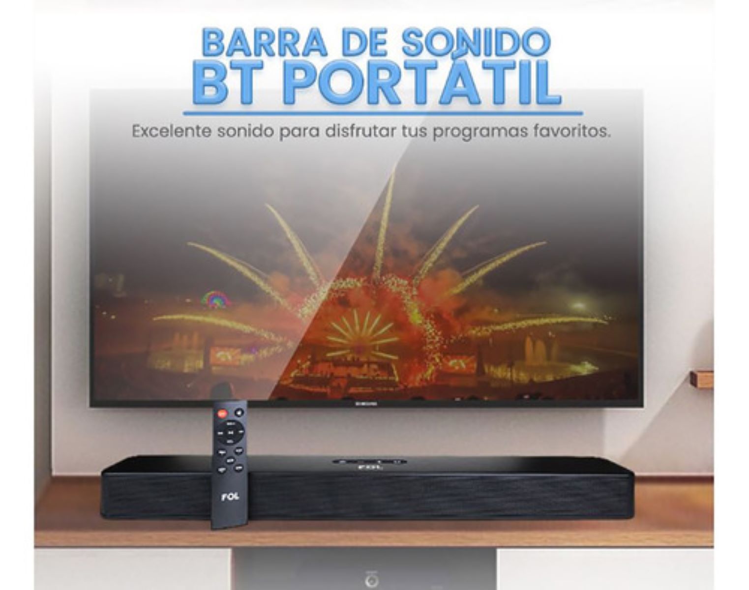 Barra De Sonido Fs-m238 Fol Inalambrica