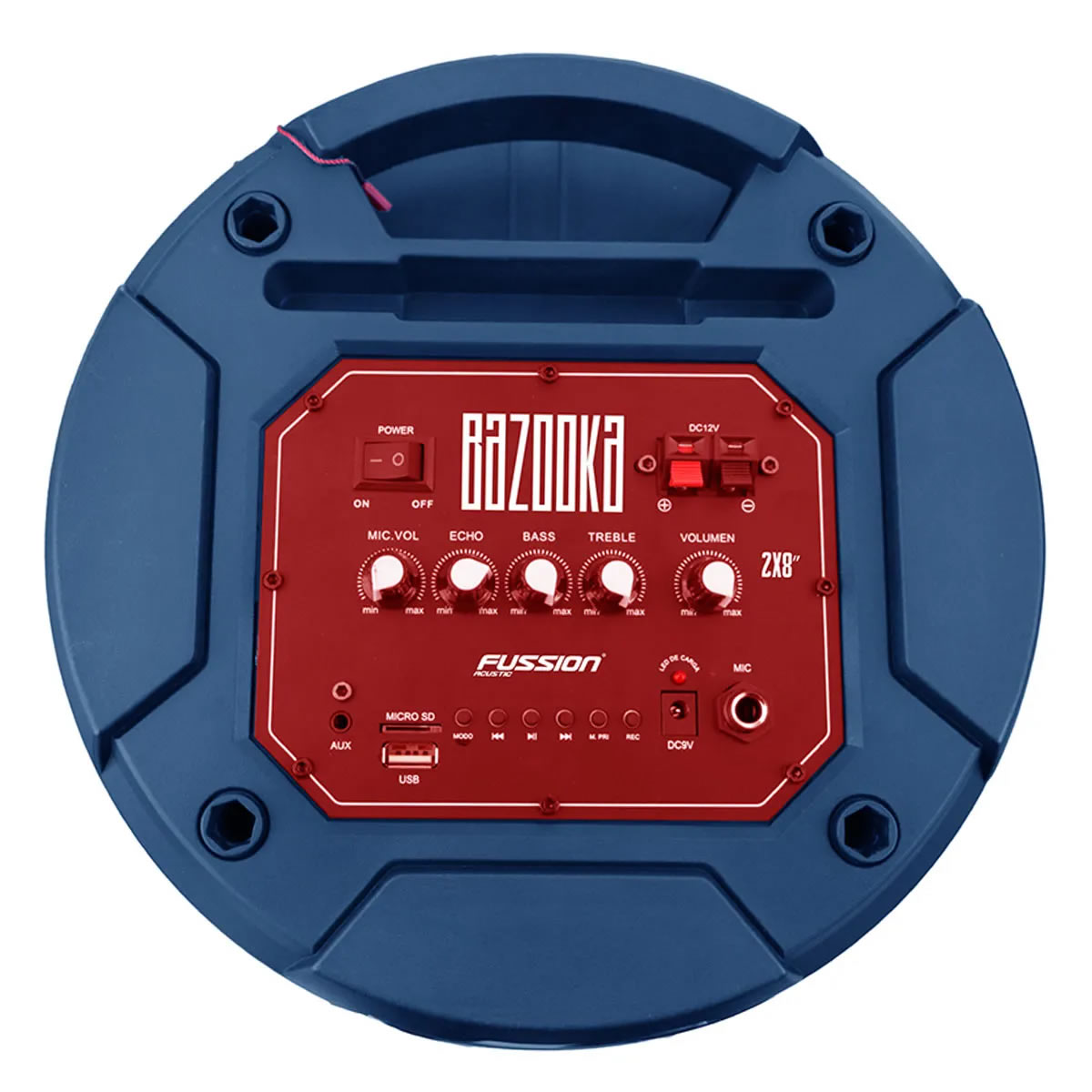 Bafle Amplificado Fussion Acustic Bazooka PBS-2X8004BL