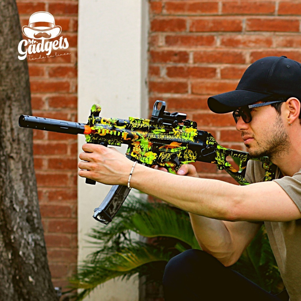 Ametralladora Automatica Mp5 Ka Rifle Arma Juguete Hidrogel 
