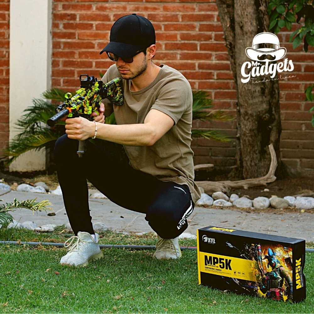 Ametralladora Automatica Mp5 Ka Rifle Arma Juguete Hidrogel 