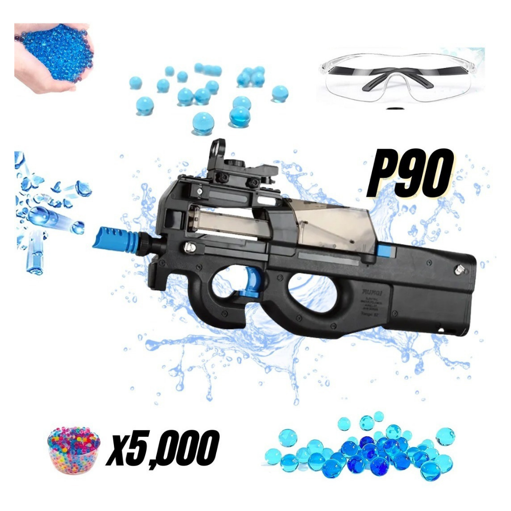 Ametralladora Automatica P90 Blaster Arma Juguete Hidrogel