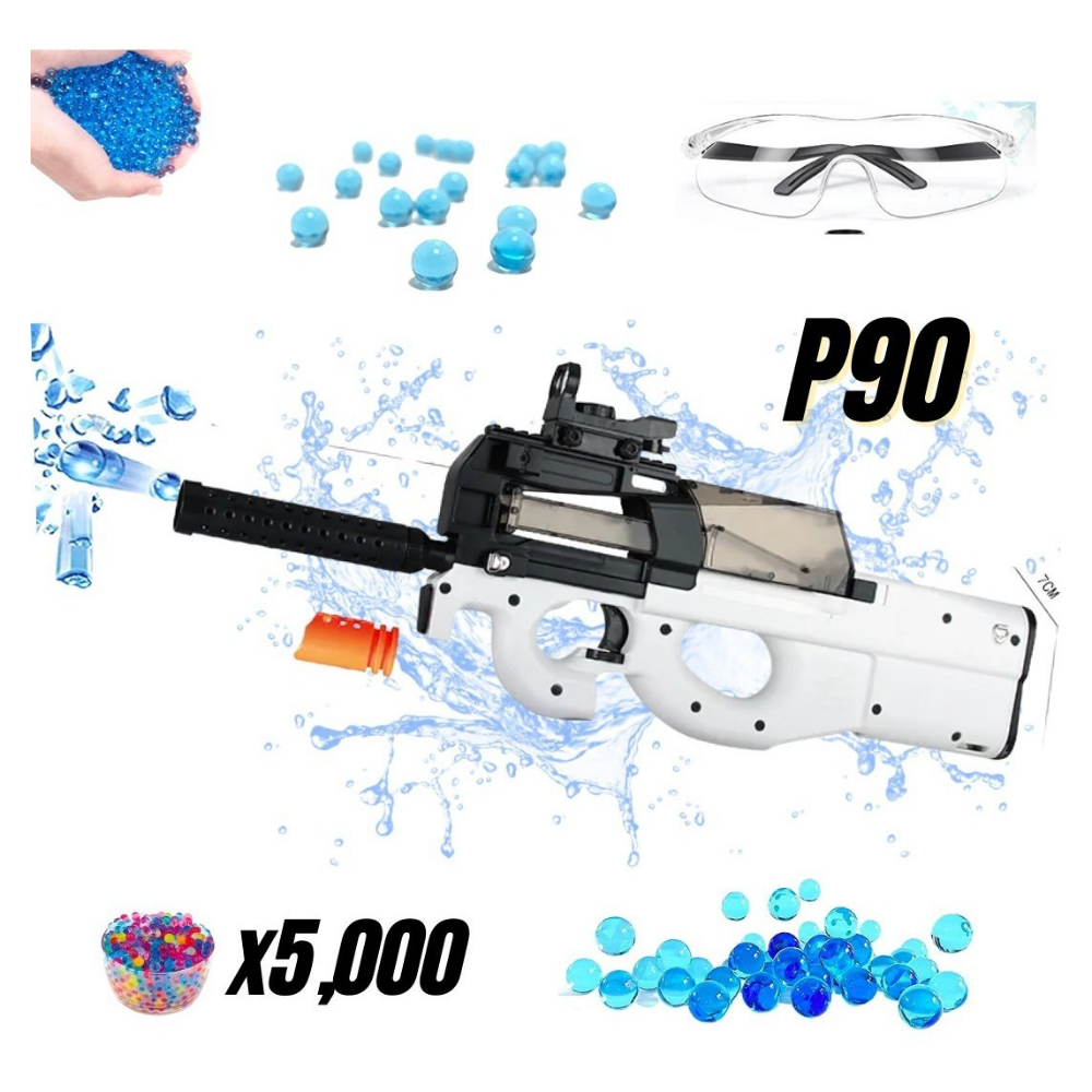 Ametralladora Automatica P90 Blaster Arma Juguete Hidrogel