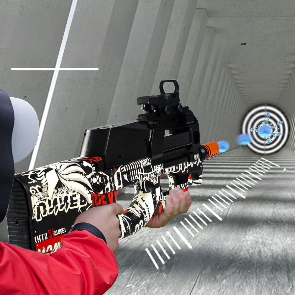 Ametralladora Automatica P90 Blaster Arma Juguete Hidrogel