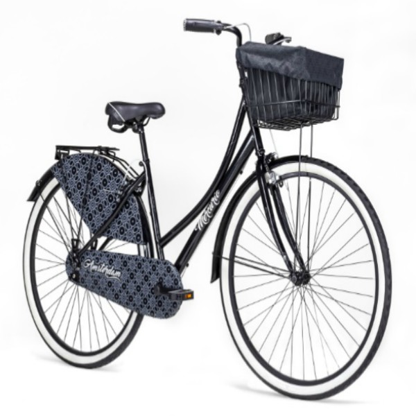 Oferta Bicicleta Urbana, Vintage Amsterdam R700 Negro Con Canastilla Back Pack
