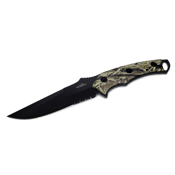 Cuchillo de Monte Wallis, mango PVC con funda