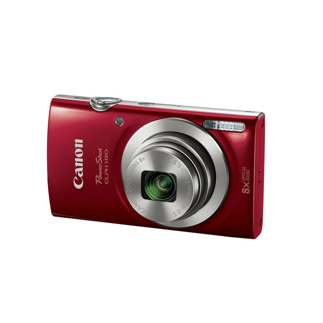 Camara Digital Canon E180 20 Megapixeles Color Rojo
