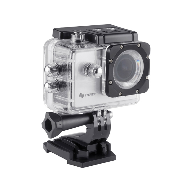 Camara Deportiva Sumergible Steren Negro 12 MP Resoluci?n de Video 1080P/30; 720P/60