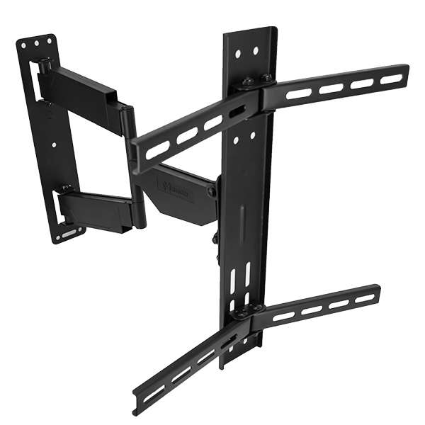 Soporte para pantallas curvas y planas, soporta hasta 35kg. giro de 180 grados, inclinacion vertical 3/10 grados,VESA 400x400)