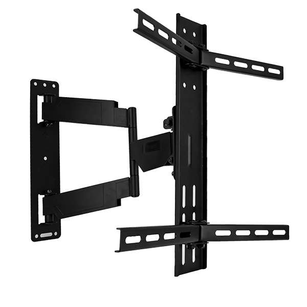 Soporte para pantallas curvas y planas, soporta hasta 35kg. giro de 180 grados, inclinacion vertical 3/10 grados,VESA 400x400)