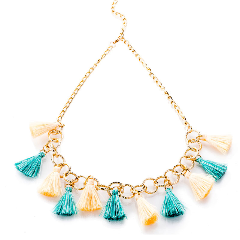 Collar Motas Mini, Elaborado A Mano De Forma Artesanal, Gabriela Nuñez Diseñadora Mexicana