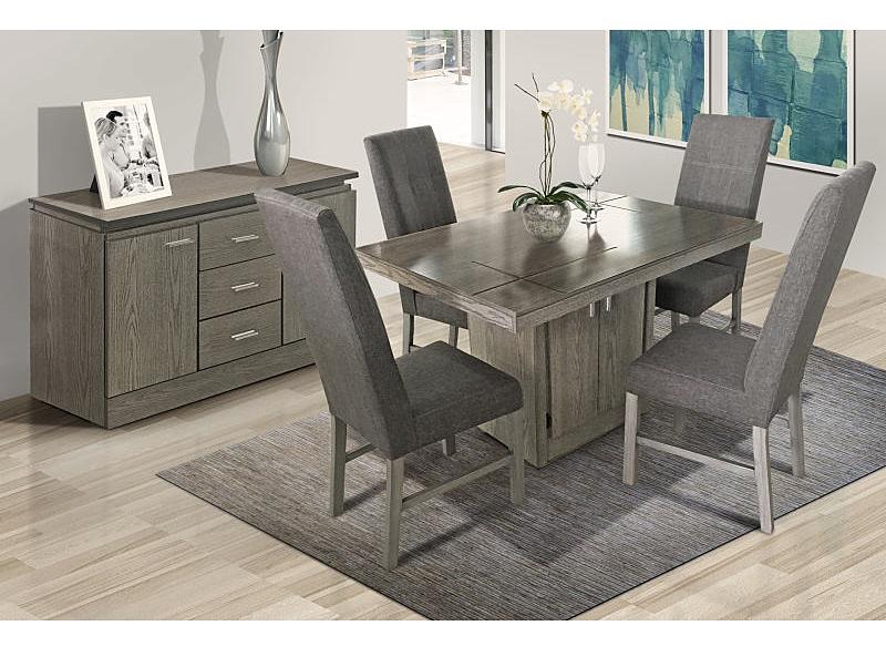 Antecomedor Sacramento 4 Sillas - Gris - Këssa