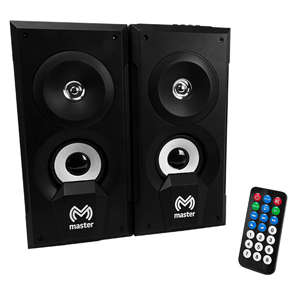 Master Juego De Bocina Tipo Gabinete Bluetooth Entrada 35mm Radio Fm Usb Sd Hasta 32 Gb Es 2759