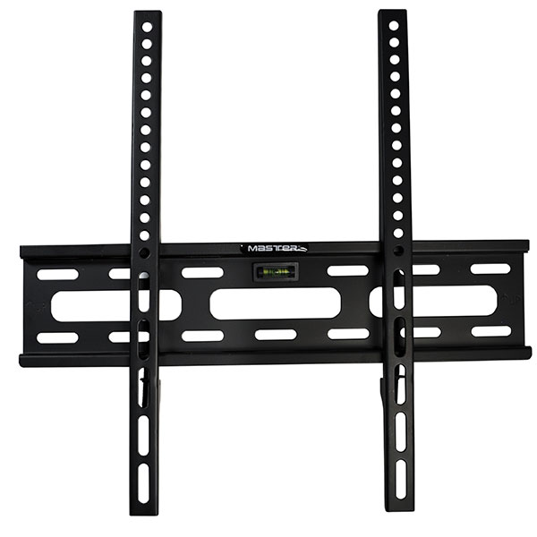 Master- Soporte fijo para pantallas de 26 a 50 pulgadas, distancia a la pared 25 mm, capacidad de carga 50 kgs, incluye burbuja niveladora, universal para todo tipo de pantallas y vesa 200x200 para 400×400