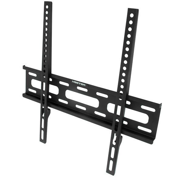 Master- Soporte fijo para pantallas de 26 a 50 pulgadas, distancia a la pared 25 mm, capacidad de carga 50 kgs, incluye burbuja niveladora, universal para todo tipo de pantallas y vesa 200x200 para 400×400