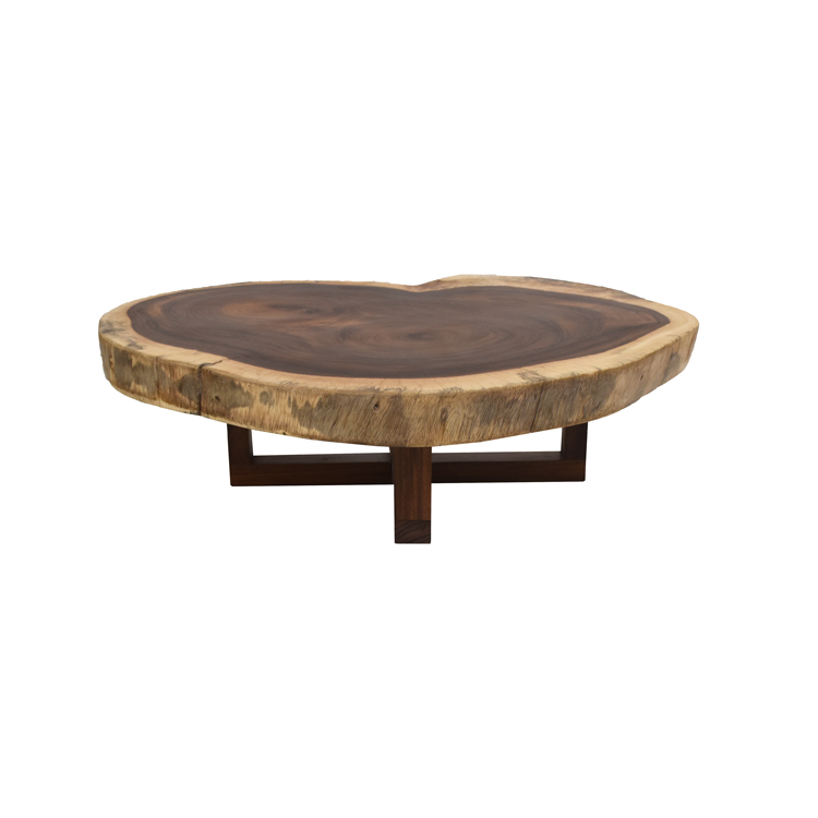 Mesa De Centro, Madera Totalidad Mate, Parota Viva.