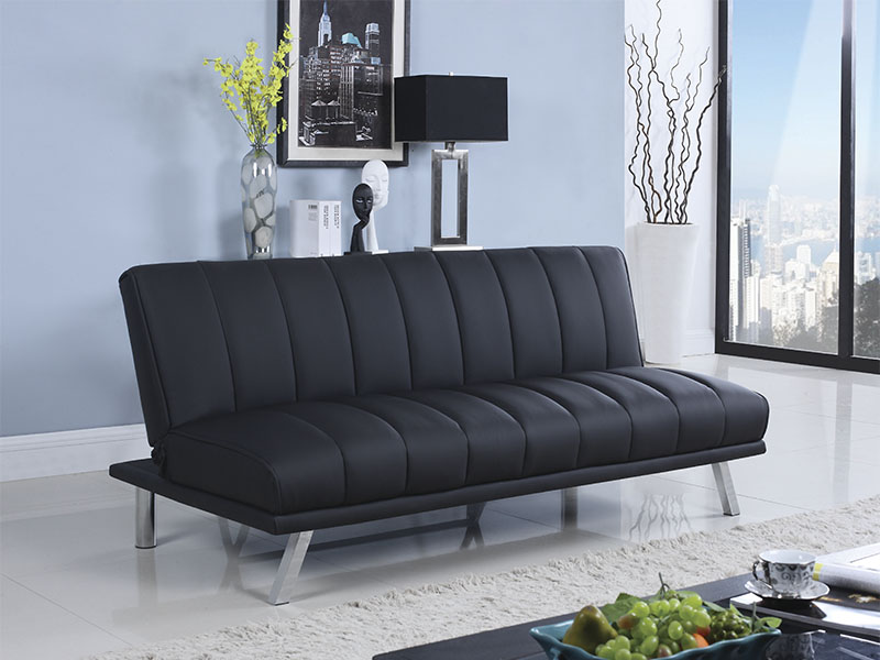 Sofá Cama, Color Negro- Coaster 300701
