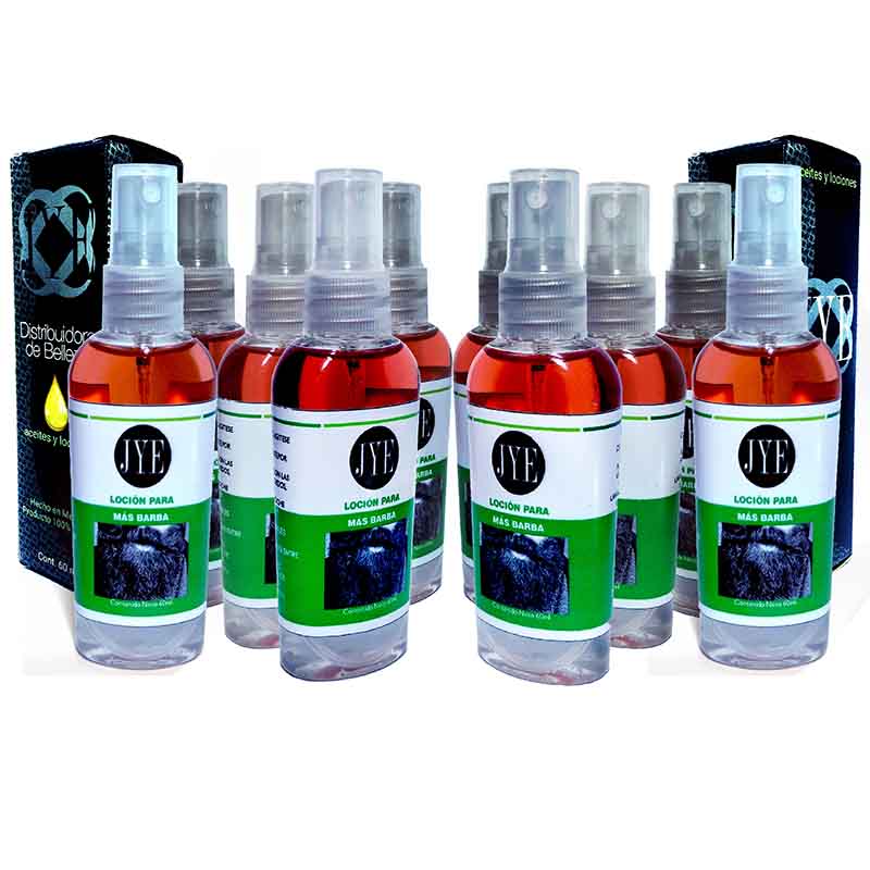 10 Frascos Locion Jye Crecimiento De Barba Bergamota Oferta Tiempo Limitado 2019