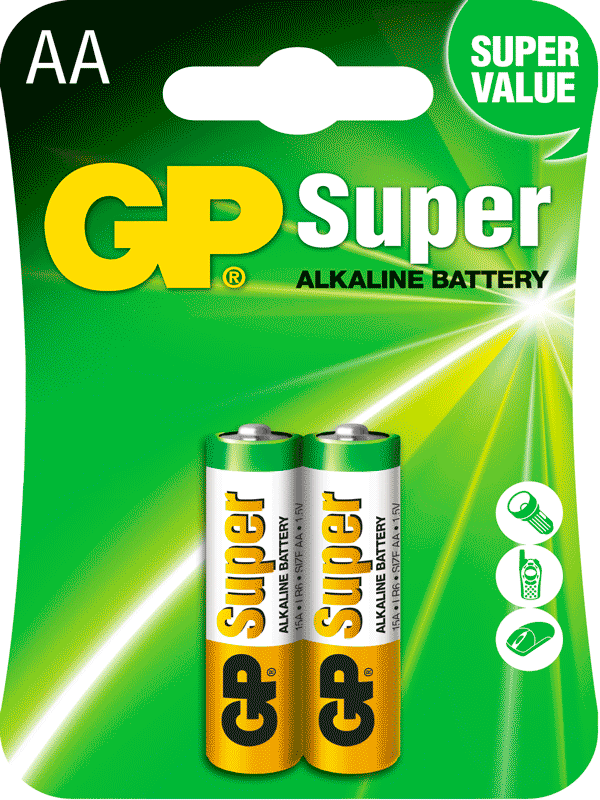 Pilas Gp Batteries Alcalinas Blister C/ 2 Pilas Aa