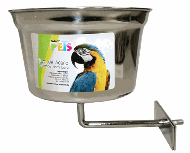 Taza Para Loro De Acero Inoxidable De Fancy Pet 12Oz.