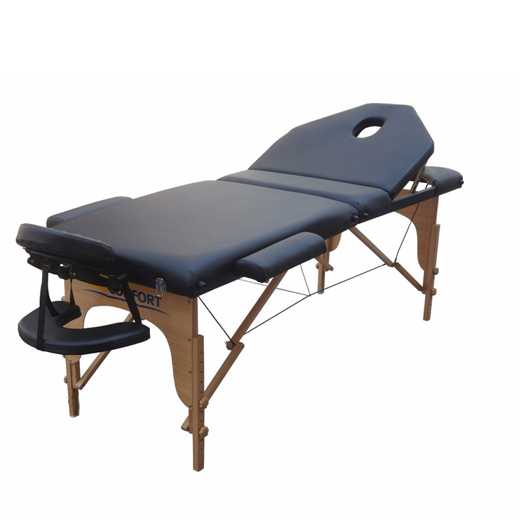 Cama De Masaje Portatil Spa Reclinable Estuche Profesional Mesa Negra Tatto Tatuajes