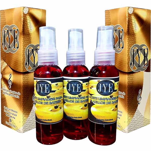 3 Frascos De Aceite Jye Limpiador De Platillos De Batería