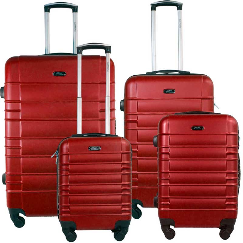 Maleta Roja Set 4 Maletas Rigidas 4 Ruedas Rojo