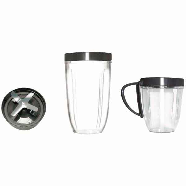 Kit Accesorios Vasos y Aspa para Nutribullet de 600 y 900 Watts