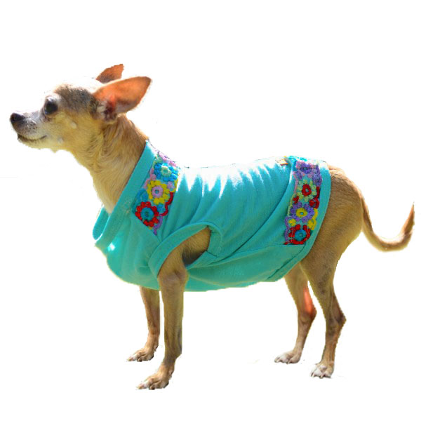 Playera Huipilli Color Menta Marca El Rebozo De Dolce