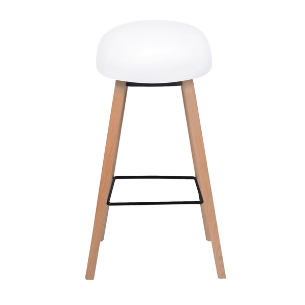 Banco Channel Blanco / Madera - Set De 4 - Këssa