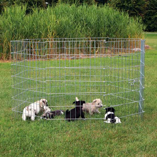 Trixie Recinto Para Cachorros Natura, Galvaniz, 8 Paneles 61X91 Cm
