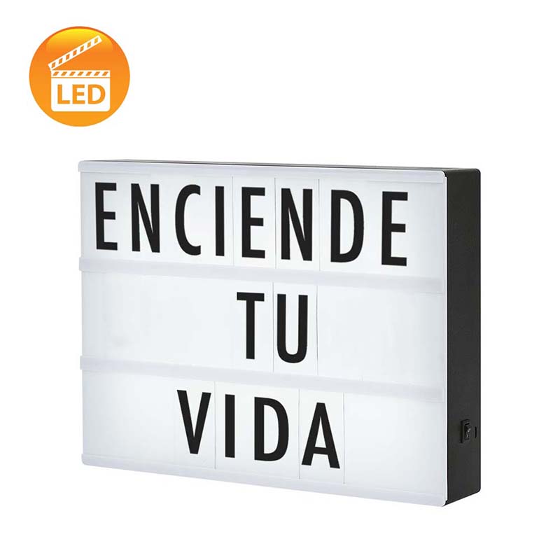 Redlemon Cinema Light Box Letrero Luminoso Led Cine Vintage