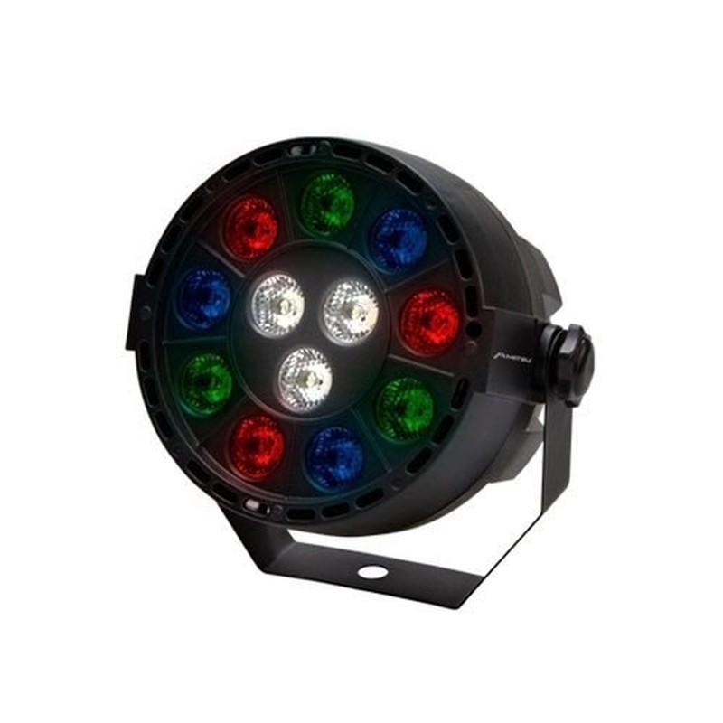 Luz Led Dj Rgb+Wh Par 64 Con Display Mitzu