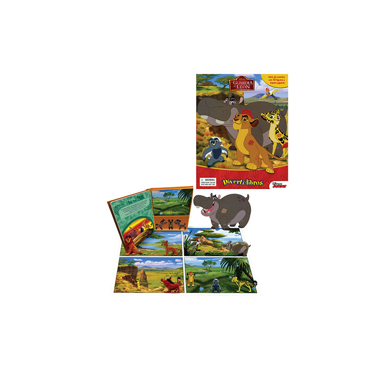 Libro Divertilibros La Guardia Del Leon 12 Figuras Disney
