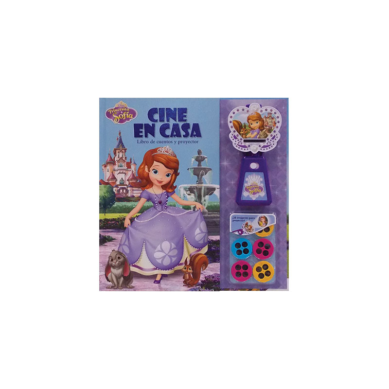 Libro Cuentos Cine Casa Princesita Sofia Proyector Disney