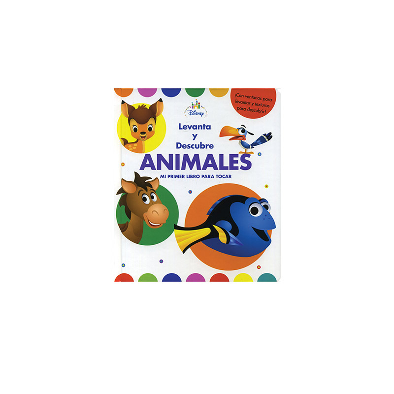 Libro Levanta Descubre Texturas Animales Bebes Baby Disney
